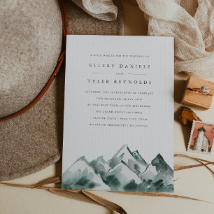 Highland Hochzeit der Wasserfarben Einladung
