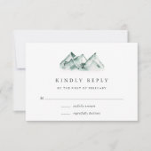 Highland | Hochzeit RSVP Karte (Vorderseite)