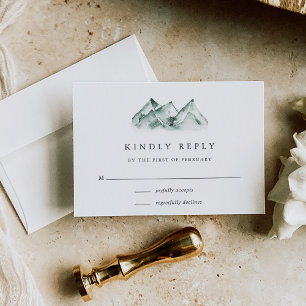 Highland   Hochzeit RSVP Karte
