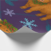 Highland Holly SnowFall Collection Geschenkpapier (Ecke)