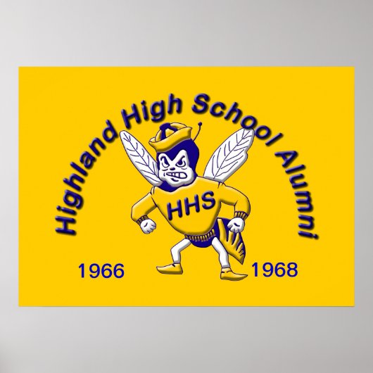 Highland Hornet Alumni Poster (Vorne)