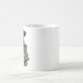 Highland-Kälberhemd Vintage-Daisy-Eimer-Kunst Kaffeetasse (Mittel)