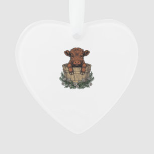 Highland-Kälberhemd Vintage-Daisy-Eimer-Kunst Ornament
