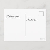 Highland-Kuh-Blumenkrone-Zum-Geburtstag Postkarte (Rückseite)