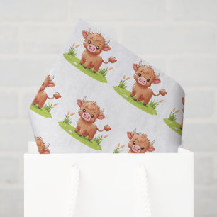 Highland-Kuh-Decoupage-Papier, Farmtier Seidenpapier