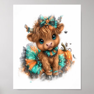 Highland-Kuh-Farm Halloween Poster