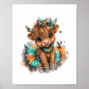 Highland-Kuh-Farm Halloween Poster