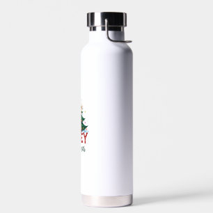 Highland-Kuh Färse Weihnachtsmann Hut Mooey Weihna Trinkflasche