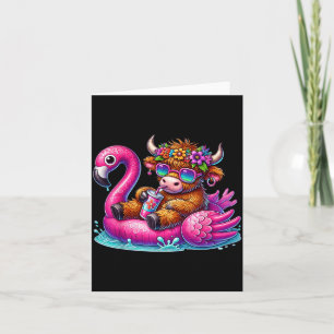 Highland-Kuh Flamingo ol Float Sommer Hawaii Stran Karte