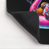 Highland-Kuh Flamingo ol Float Sommer Hawaii Stran Mousepad (Ecke)