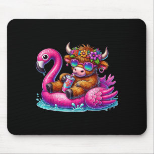 Highland-Kuh Flamingo ol Float Sommer Hawaii Stran Mousepad