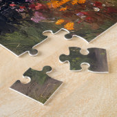 Highland-Kuh frisst Heu Puzzle (Seite)