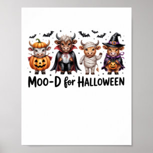 Highland-Kuh Halloween Gruselige Jahreszeit (2) Poster
