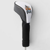 Highland-Kuh Halloween Herbst Golf Headcover (angewinkelt)