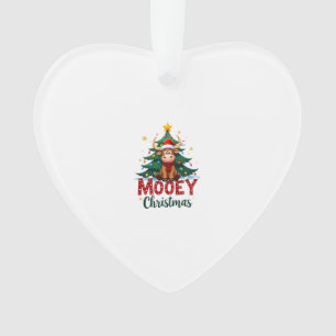 Highland-Kuh-Heifer-Weihnachtsmannmütze-Mooey-Chri Ornament