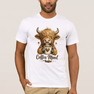 Highland-Kuh-Kaffee-Tee T-Shirt