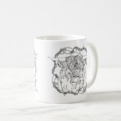 Highland "Kuh" Kaffeetasse (VorderseiteRechts)