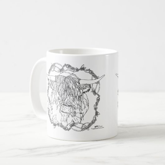 Highland "Kuh" Kaffeetasse (Vorderseite Links)