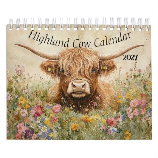 Highland-Kuh-Kalender 2027 Kalender (Titelbild)
