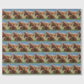 Highland-Kuh küsst Kuh Geschenkpapier (Flach)
