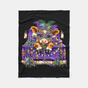 Highland-Kuh Mardi Gras LKW Nola Süße Kinder Mädch Fleecedecke