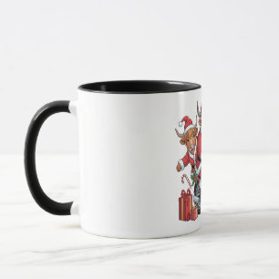 Highland-Kuh-Rind-Tier-Weihnachtsschlitten Lustig Tasse