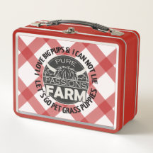 Highland-Kuh-Rot-Gras-Welpen-Lunchbox