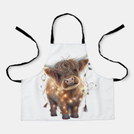 Highland-Kuh-Weihnachten-All-Over-Print-Schürze Schürze