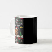 Highland-Kuh-Weihnachten-Hässlicher-Pullover-Stil- Kaffeetasse (Vorderseite Links)