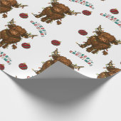 Highland-Kuh-Weihnachtsgeschenkpapier Geschenkpapier (Ecke)