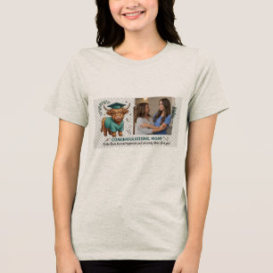Highland-Kuh-Zahnärztliche Hygienikerin-Abschlussf Tri-Blend Shirt