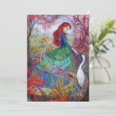 "Highland Lady". Flache Karte (Stehend Vorderseite)