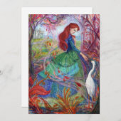 "Highland Lady". Flache Karte (Vorne/Hinten)