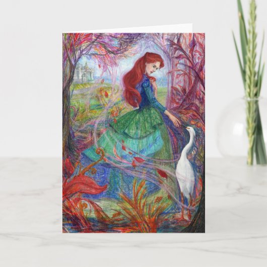 "Highland Lady." Grußkarte Karte (Vorderseite)