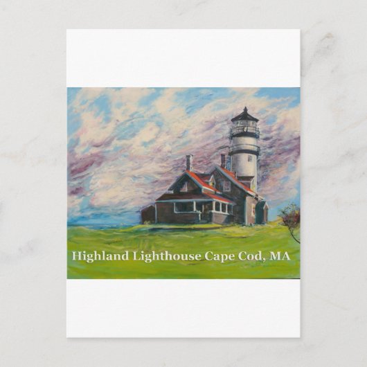 Highland Lighthouse Cape Cod, MA Postkarte (Vorderseite)