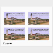 Highland Lighthouse, Cape Cod, Massachusetts Rechteckiger Aufkleber (Blatt)