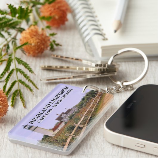 Highland Lighthouse, Cape Cod, Massachusetts Schlüsselanhänger (Vorderseite rechts)