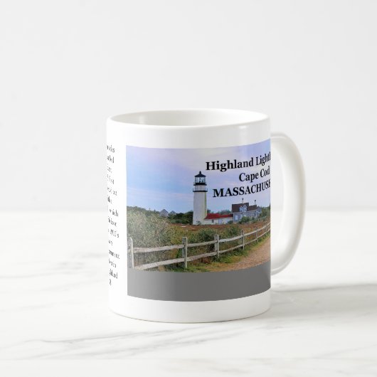 Highland Lighthouse, Cape Cod, Massachusetts-Tasse Kaffeetasse (VorderseiteRechts)