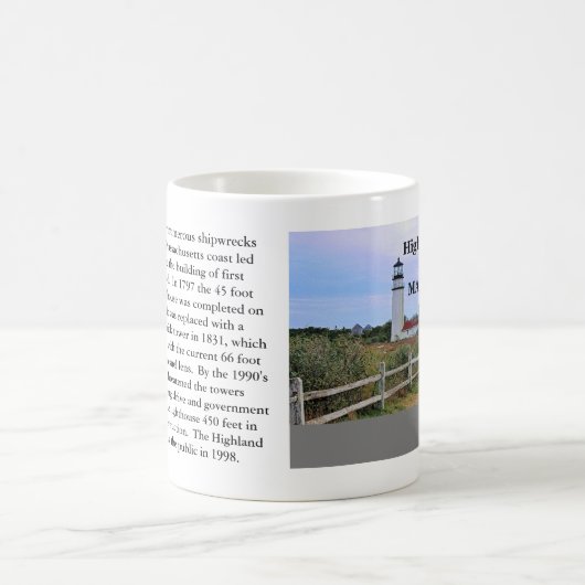 Highland Lighthouse, Cape Cod, Massachusetts-Tasse Kaffeetasse (Mittel)