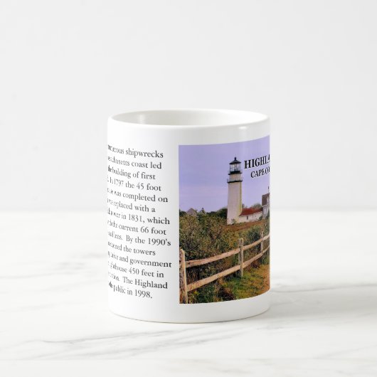 Highland Lighthouse, Cape Cod, Massachusetts-Tasse Kaffeetasse (Mittel)