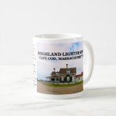 Highland Lighthouse, Cape Cod, Massachusetts-Tasse Kaffeetasse (VorderseiteRechts)