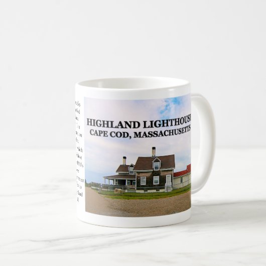 Highland Lighthouse, Cape Cod, Massachusetts-Tasse Kaffeetasse (VorderseiteRechts)