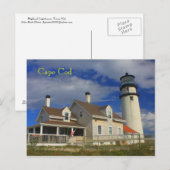 Highland Lighthouse Cape Cod Truro MA Postkarte (Vorne/Hinten)