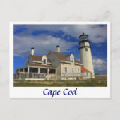 Highland Lighthouse, Cape Cod Truro Postkarte (Vorderseite)
