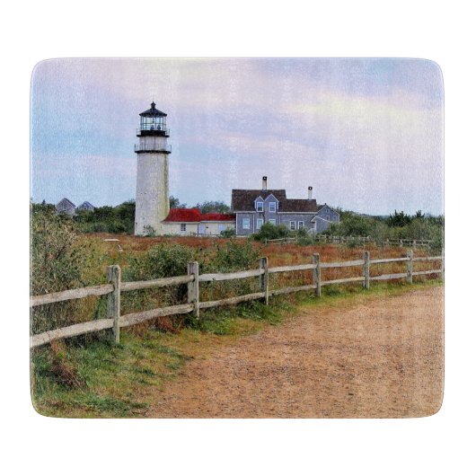Highland Lighthouse, Massachusetts Cutting Board Schneidebrett (Vorderseite)