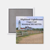 Highland Lighthouse, Massachusetts Magnet (Vorderseite/Rückseite)