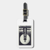 Highland Lighthouse Massachusetts Moon Gepäckanhänger (Vorderseite vertikal)