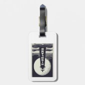 Highland Lighthouse Massachusetts Moon Gepäckanhänger (Rückseite vertikal)