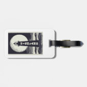 Highland Lighthouse Massachusetts Moon Gepäckanhänger (Rückseite horizontal)