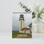 Highland Lighthouse, Massachusetts Postkarte (Stehend Vorderseite)